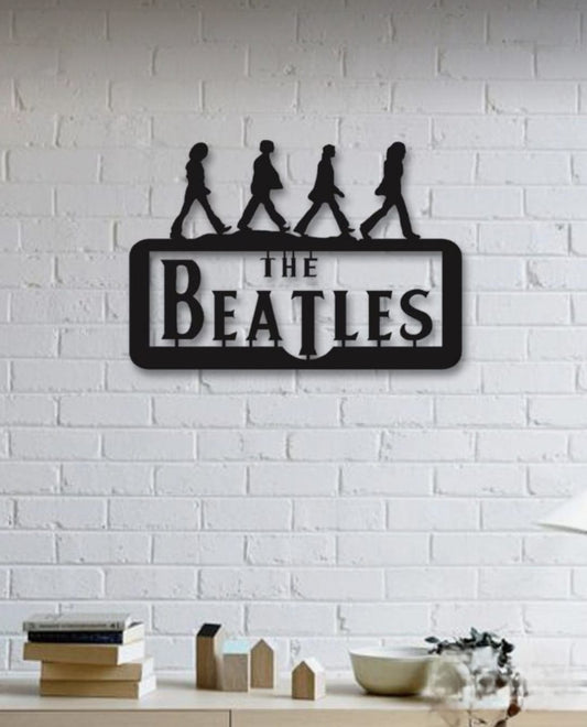 THE BEATLES Elegant Wooden Art for Wall Decor | 1.5x1.5 feets